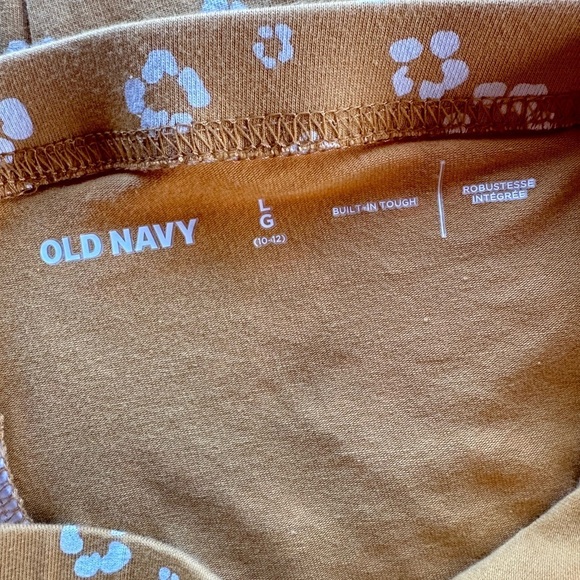 NWOT Old Navy Girls Yellow Floral Leggings Size 10-12 - Picture 5 of 5